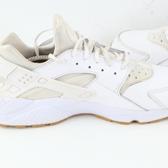 Nike Air Huarache Ostrich Triple White Sneakers main image 10